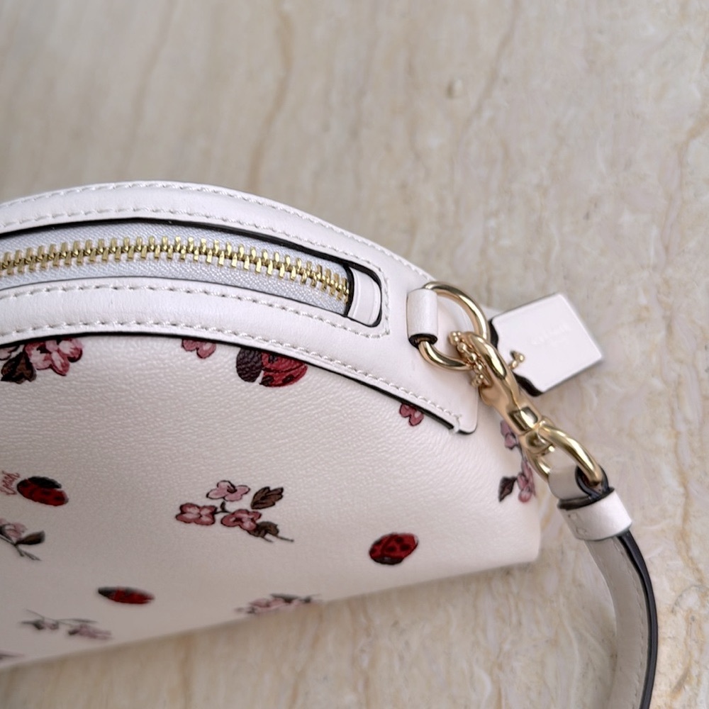 NWT COACH Madi Crossbody With Ladybug Floral Print. $328 - Picture 7 of 10